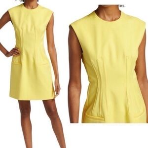 Sportmax Cinese Seamed Cotton Sleeveless Cocktail Mini Dress Size 4 Max Mara NEW